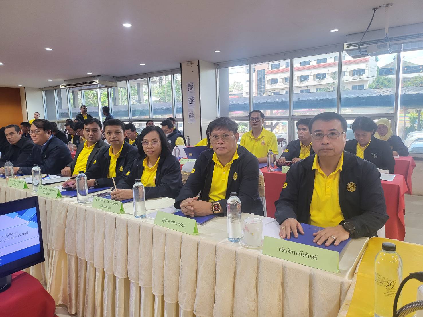 กรมบังคับคดี เข้าร่วมโครงการประชุมเชิงปฏิบัติการเพื่อเพิ่มประสิทธิภาพการปฏิบัติงานการแก้ไขปัญหาจังหวัดชายแดนภาคใต้ของหน่วยงานกระทรวงยุติธรรม ระดับพื้นที่